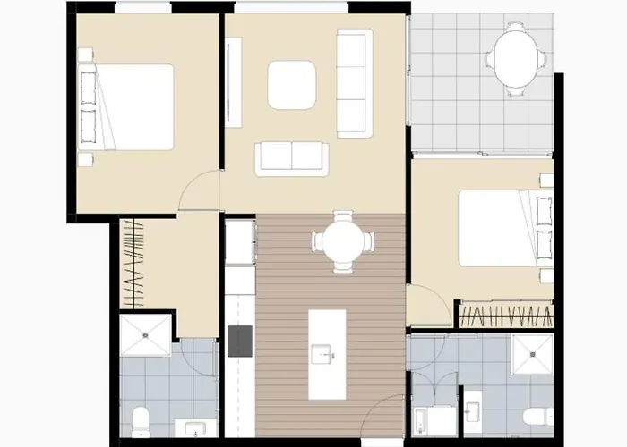 Apartment Modern With Balcony Views Sleeps 4